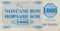 p8h from Bosnia and Herzegovina: 1000 Dinara from 1992