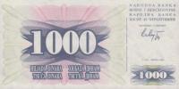 p15a from Bosnia and Herzegovina: 1000 Dinara from 1992