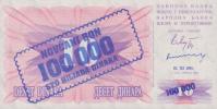 p34b from Bosnia and Herzegovina: 100000 Dinara from 1993