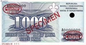 Gallery image for Bosnia and Herzegovina p47Cs: 1000 Dinara