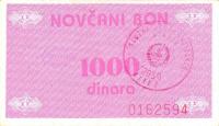 Gallery image for Bosnia and Herzegovina p50c: 1000 Dinara