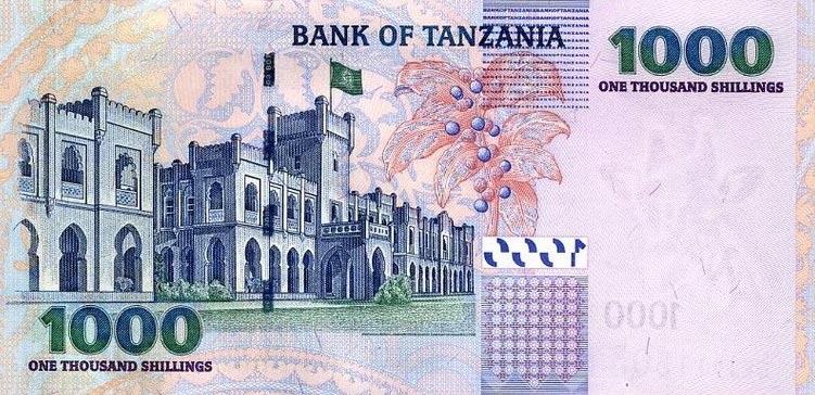 Back of Tanzania p36b: 1000 Shilingi from 2006