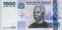 p36b from Tanzania: 1000 Shilingi from 2006