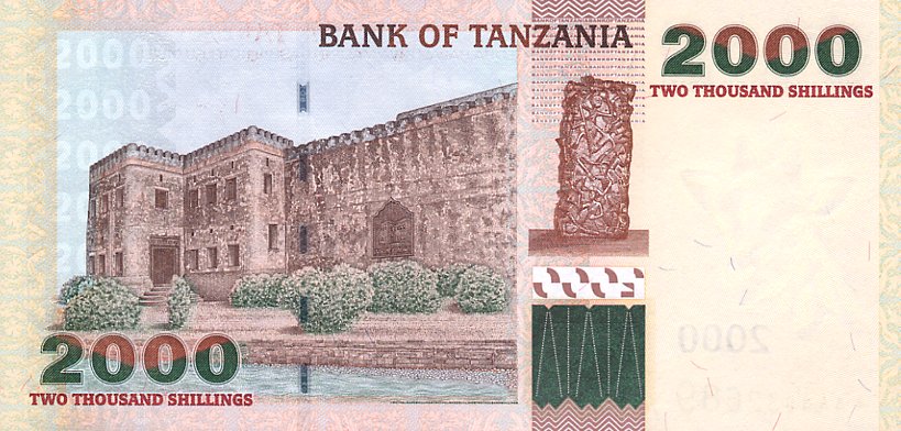 Back of Tanzania p37a: 2000 Shilingi from 2003