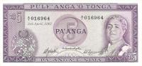 p16a from Tonga: 5 Pa'anga from 1967
