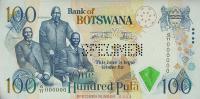 p23s from Botswana: 100 Pula from 2000