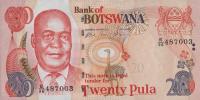 p25b from Botswana: 20 Pula from 2008