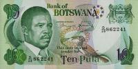p9d from Botswana: 10 Pula from 1982