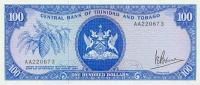p35a from Trinidad and Tobago: 100 Dollars from 1964