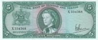 p27c from Trinidad and Tobago: 5 Dollars from 1964