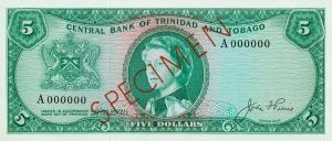 Gallery image for Trinidad and Tobago p27s: 5 Dollars
