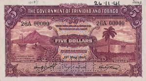 p7s from Trinidad and Tobago: 5 Dollars from 1935