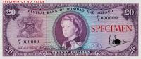 p29s from Trinidad and Tobago: 20 Dollars from 1964