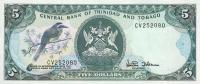 p37d from Trinidad and Tobago: 5 Dollars from 1985