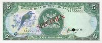 p37s from Trinidad and Tobago: 5 Dollars from 1985
