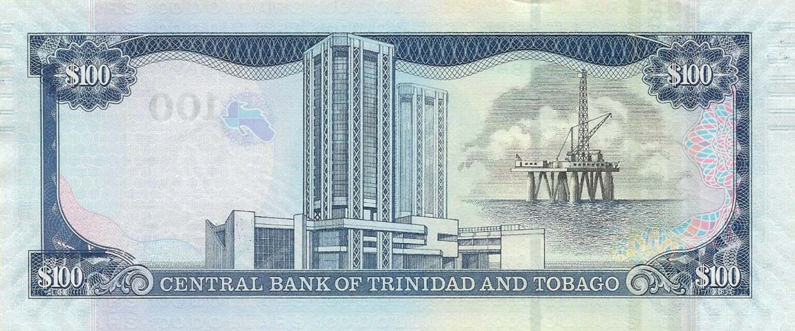 Back of Trinidad and Tobago p51c: 100 Dollars from 2006