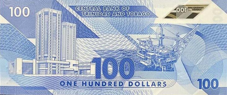 Back of Trinidad and Tobago p65: 100 Dollars from 2019