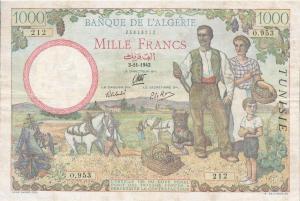 Gallery image for Tunisia p20b: 1000 Francs