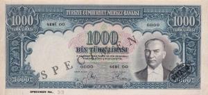 Gallery image for Turkey p132s: 1000 Lira