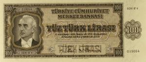 Gallery image for Turkey p144a: 100 Lira