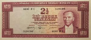Gallery image for Turkey p151a: 2.5 Lira