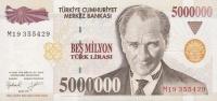 Gallery image for Turkey p210a: 5000000 Lira
