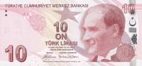 Gallery image for Turkey p223a: 10 Lira