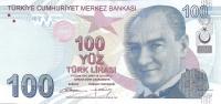 p226b from Turkey: 100 Lira from 2009