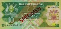 Gallery image for Uganda p28s: 10 Shillings