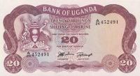 p3a from Uganda: 20 Shillings from 1966