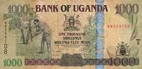p43b from Uganda: 1000 Shillings from 2007