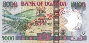 Gallery image for Uganda p44s: 5000 Shillings