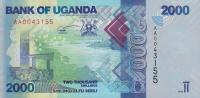 Gallery image for Uganda p50a: 2000 Shillings