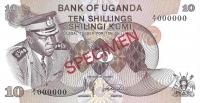 p6s from Uganda: 10 Shillings from 1973