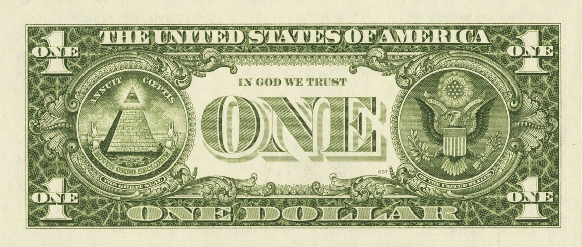 Back of United States p468b: 1 Dollar from 1981