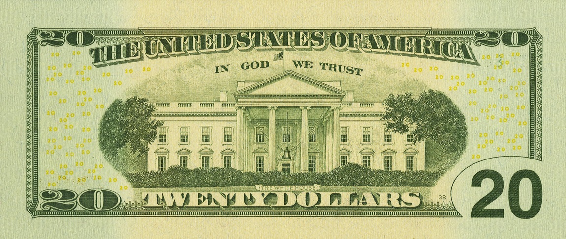Back of United States p526: 20 Dollars from 2006