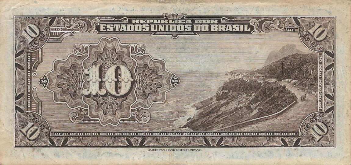 Back of Brazil p103a: 10 Mil Reis from 1926