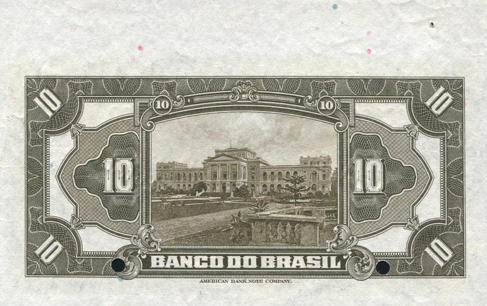 Back of Brazil p115s: 10 Mil Reis from 1923