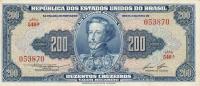 p154b from Brazil: 200 Cruzeiros from 1955