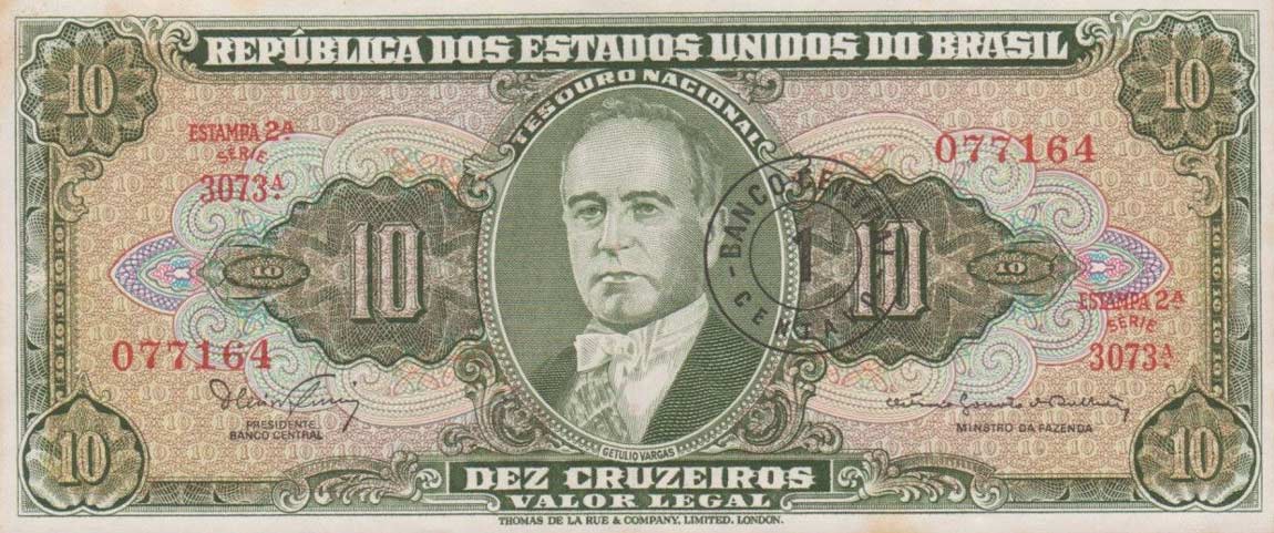 Front of Brazil p183a: 1 Centavo from 1966