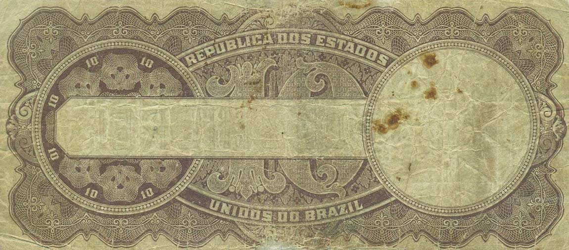 Back of Brazil p35a: 10 Mil Reis from 1914