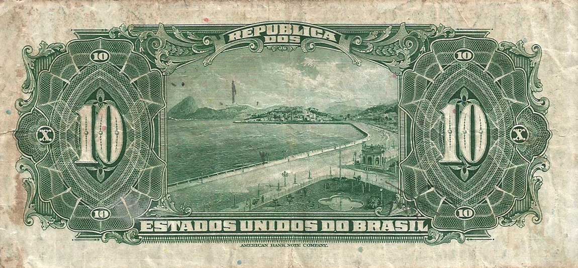 Back of Brazil p39a: 10 Mil Reis from 1925