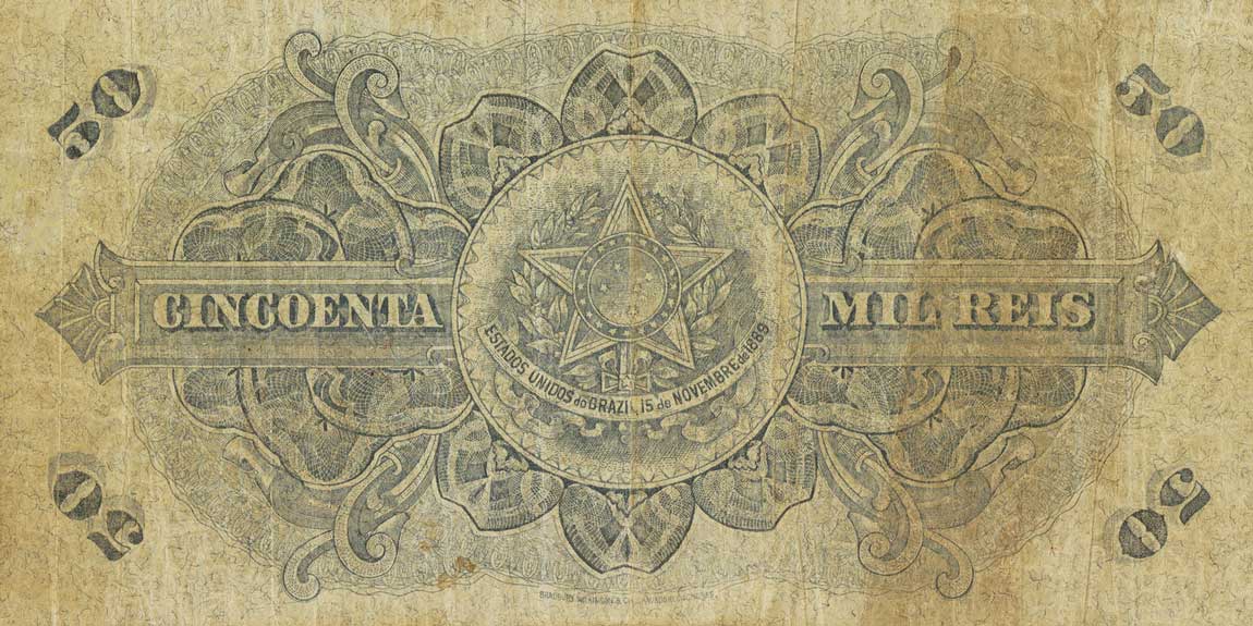 Back of Brazil p50a: 50 Mil Reis from 1900