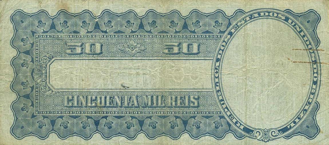 Back of Brazil p55b: 50 Mil Reis from 1915