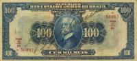 p68a from Brazil: 100 Mil Reis from 1919
