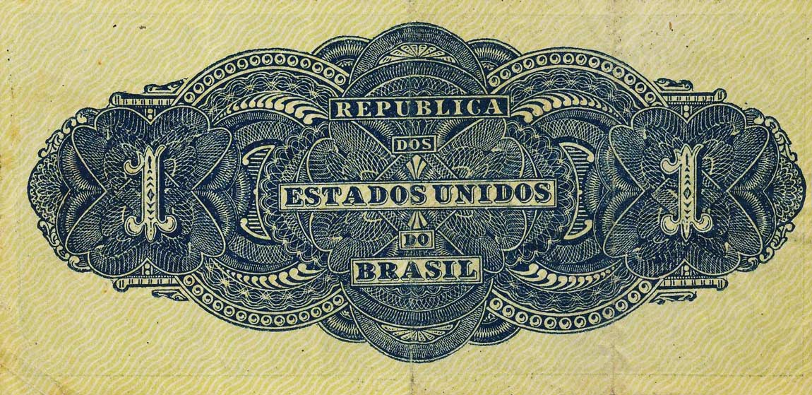 Back of Brazil p8: 1 Mil Reis from 1921