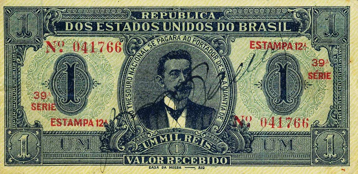 Front of Brazil p8: 1 Mil Reis from 1921