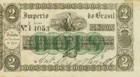pA220a from Brazil: 2 Mil Reis from 1833
