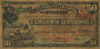 p2c from Uruguay: 50 Centesimos from 1896