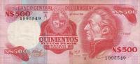 p63Aa from Uruguay: 500 Nuevos Pesos from 1991